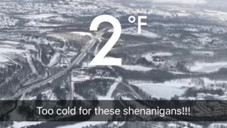 Chilly helicopter ride!
