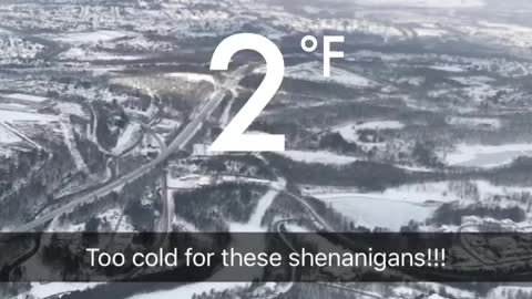 Chilly helicopter ride!
