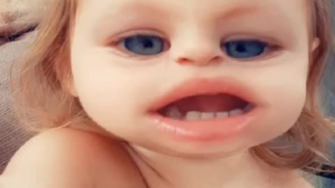 Baby girl on snap