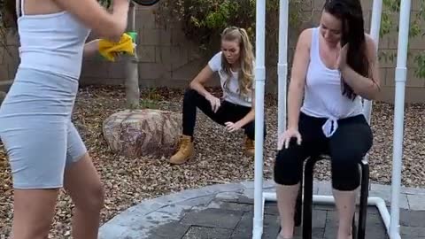 SHE GOT SOAKED!