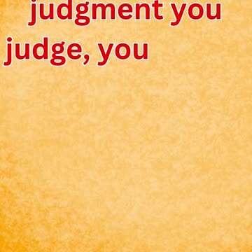 "The Call to Avoid Judging Others" Matthew 7:1,2.#shorts #shortsvideo #youtube #youtubeshorts #yt