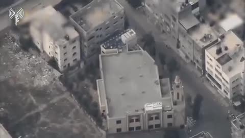 نشرت المخابرات الإسرائيلية مقطع فيديو يظهر حملة قصفها على قطاع غزة