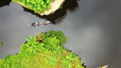 Boat with beautiful nature