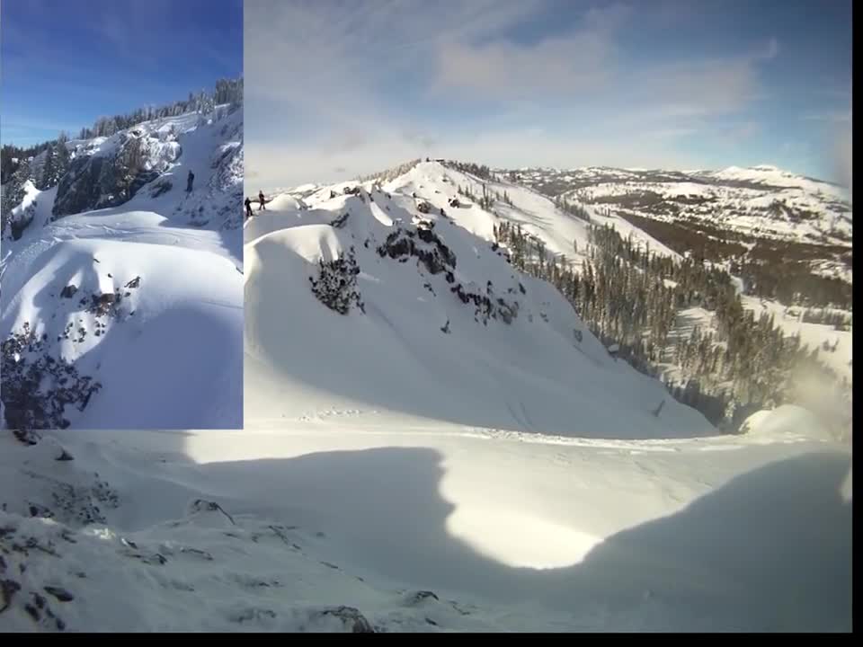 Christian Michael Mares caught in avalanche 2016: Go Pro and iPhone angle