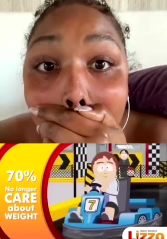 Via @Qanon76 Lizzo reacts to South Park’s roast of her 🤣