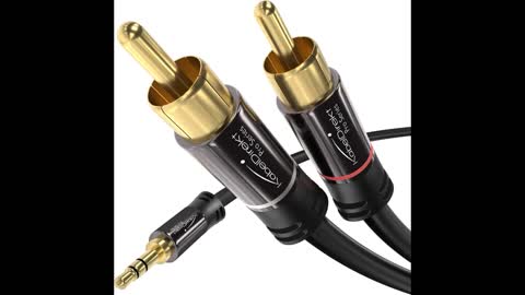 Review: KabelDirekt – 10ft long – RCAphono Y cable, 1 to 2 RCAphono, stereo audio cable (coax...