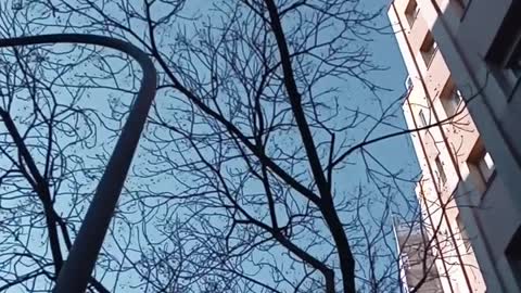 Barcelona sky footage 1/22/2022