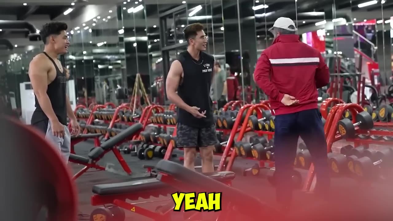 CRAZY OLD MAN shocks GIRLS in the gym AGAIN Prank #4 _ Aesthetics in Public