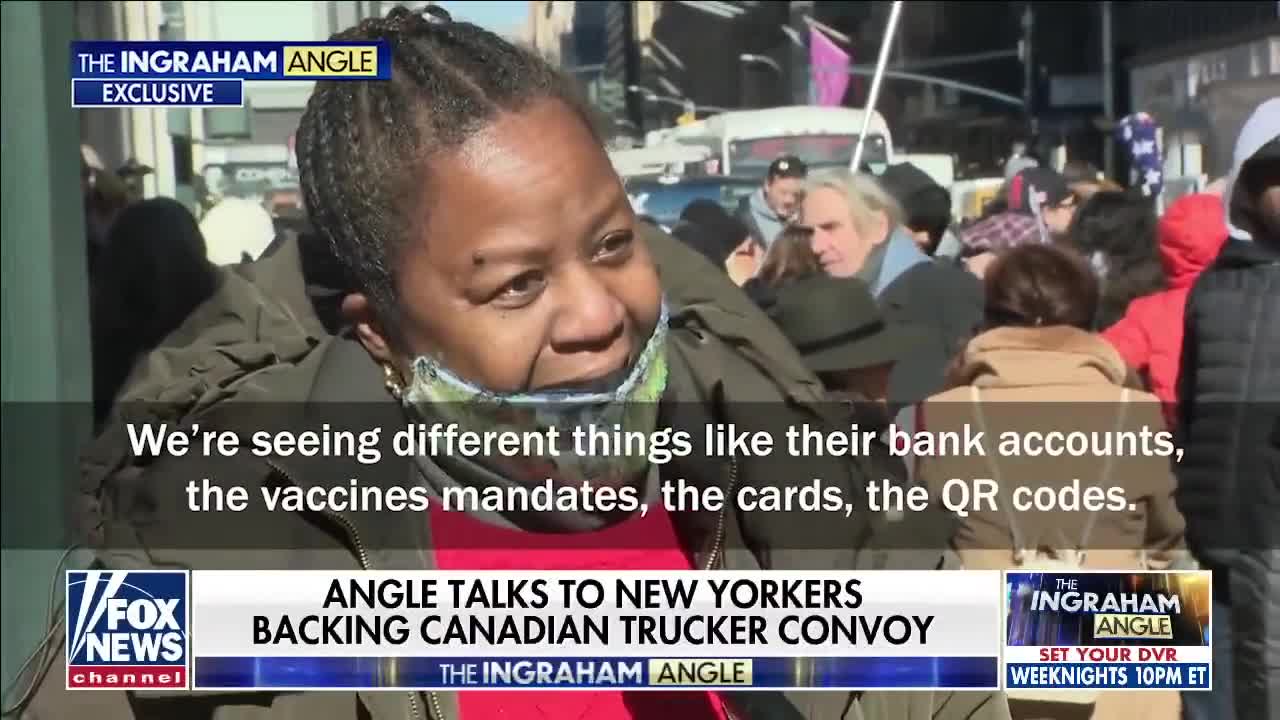 Yorkers react to Canadian trucker convoy TRUDEAU TO STEP DOWN.AND SAVE FREEDOM.