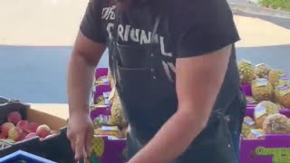 Preparing a Pineapple Like a Pro