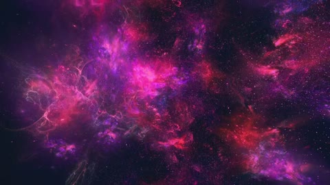 Nebulae in space, 3D render