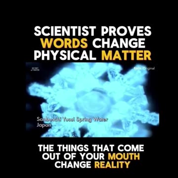 Dr. Masaru Emoto’s research shows the power of intention on water