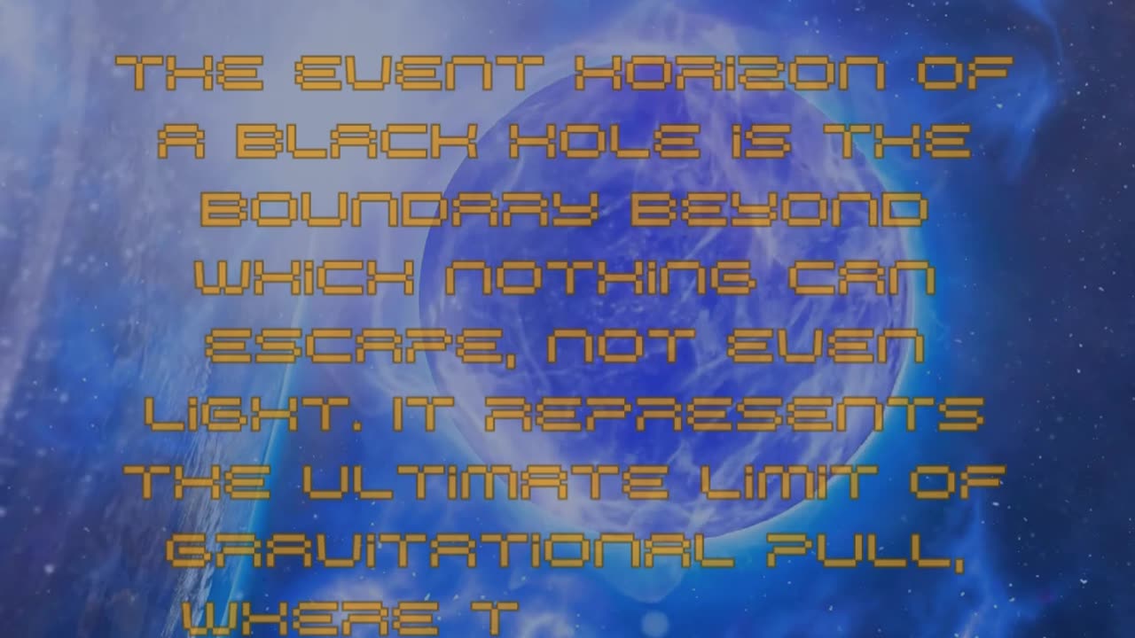 The Event Horizon: Point of No Return