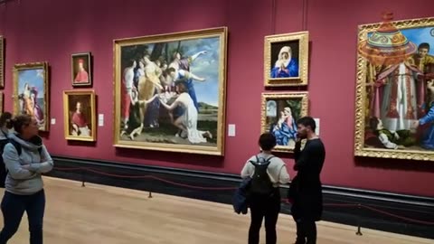 The National Gallery UK, Inside Job! Not the best Footage but a peek a boo at the goods!