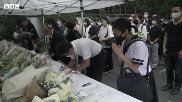 Tokyo street got filled up due to Ex-prime funeral