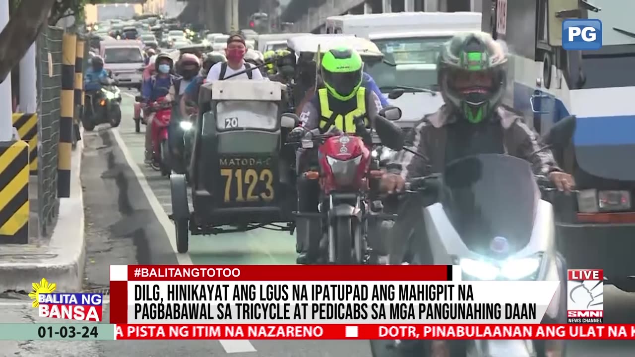 DILG, hinikayat ang LGUs na ipatupad ang mahigpit na pagbabawal sa tricycle at pedicabs