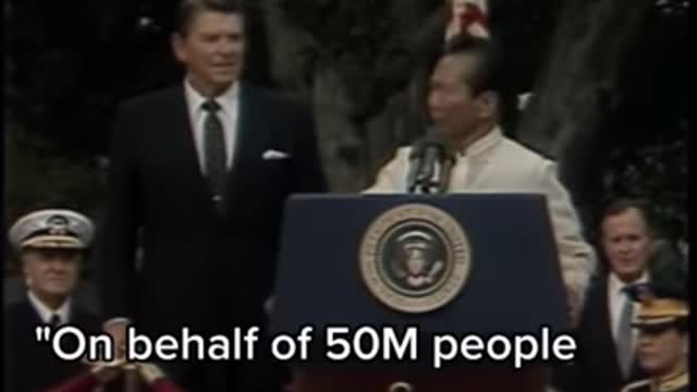 A BRILIAN SPEECH OF LATE PRESIDENT OF TH EPHILIPPINES FERNAND MARCOS .