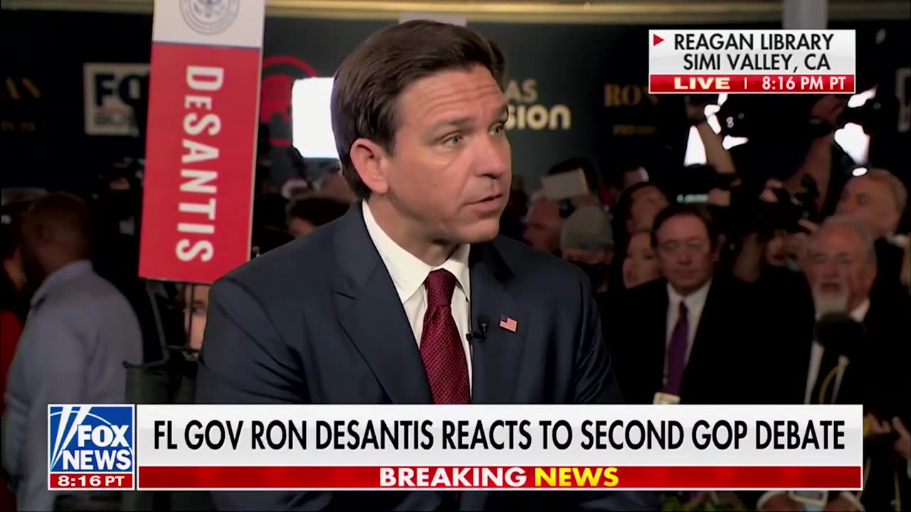 Ron DeSantis joined Sean Hannity following the second GOP primary debate