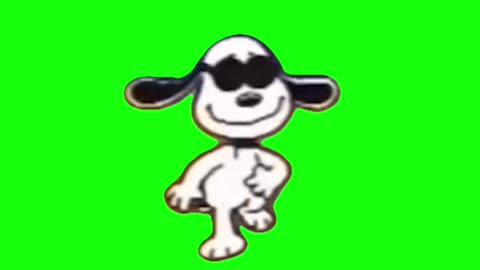 Snoopy Dancing to Beez in the Trap | Green Screen