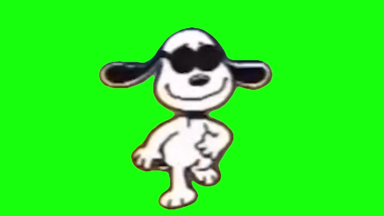 Snoopy Dancing to Beez in the Trap | Green Screen