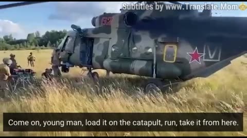 GUR film "Downed Russian pilot" - seized Mi-8.