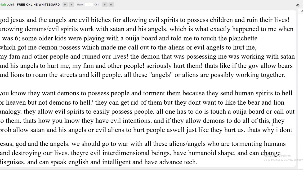 why god, jesus and the angels are evil bitches!