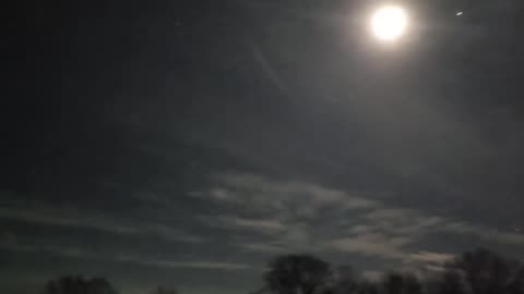 Full moon over northeast Ohio.