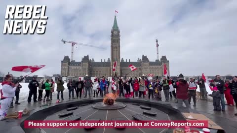 Canadians Return to Ottawa to Sing 'O Canada' in Support of Freedom and Those Who Are Still in Jail
