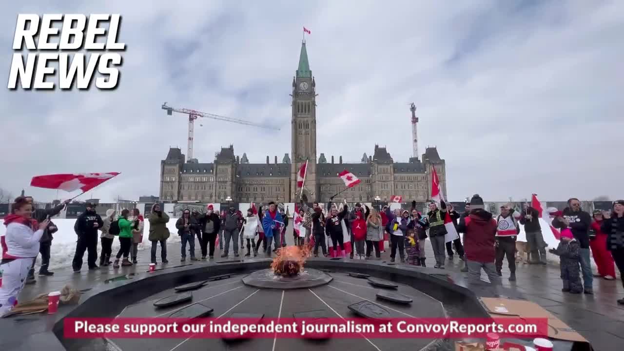 Canadians Return to Ottawa to Sing 'O Canada' in Support of Freedom and Those Who Are Still in Jail
