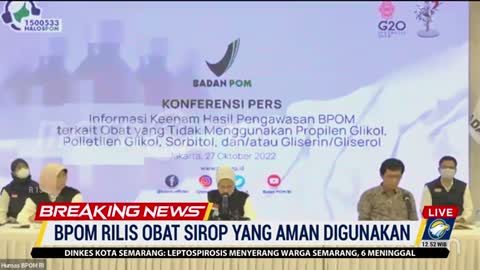 Breaking news obat sirup aman dikonsumsi