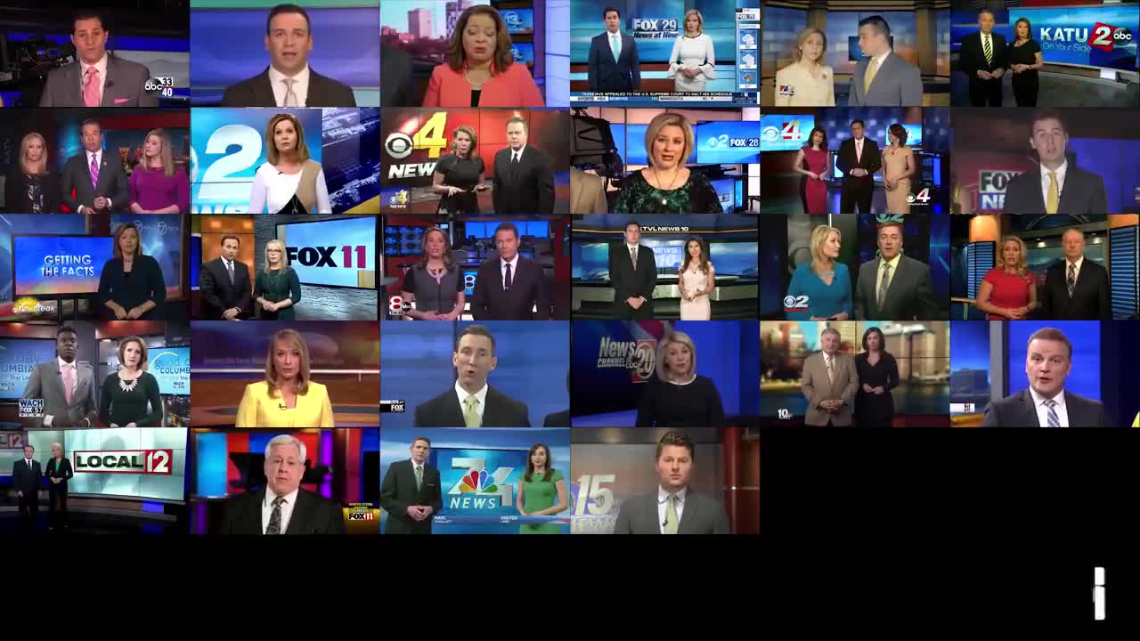 Shocking, Watch The Collective Messaging From Dozens Of "Independent" News Networks