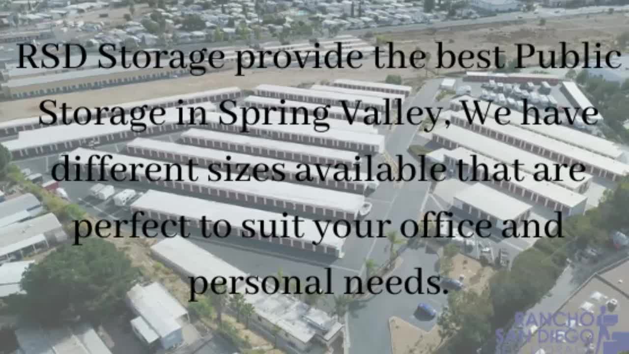 Best Public Storage in Spring Valley- RSD Storage