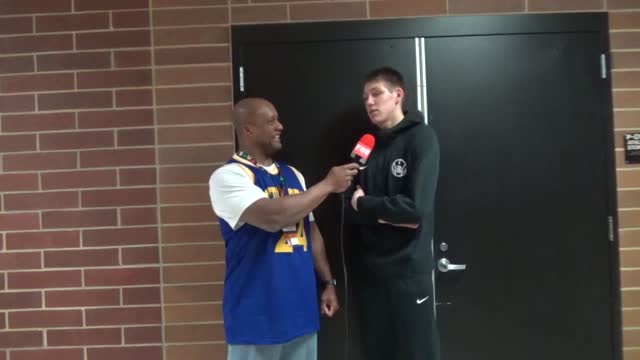 Birdville Guard Chase Henderson and Forward Gehrig Normand talk about their win