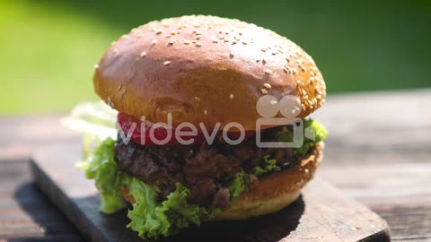 C:\Users\86134\rumble_utils\download\Tasty beef burger with lettuce onion and tomatoes served outdoo