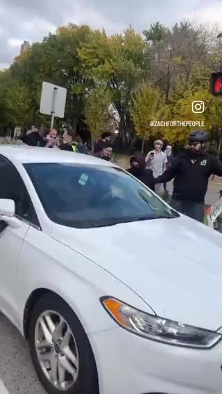 The Fake News lied again. They didn't show this footage after Man feared for his Life during Protest