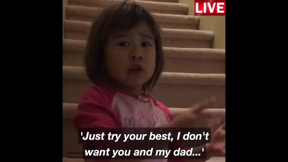 Little girl told her Parent not to divorce.
