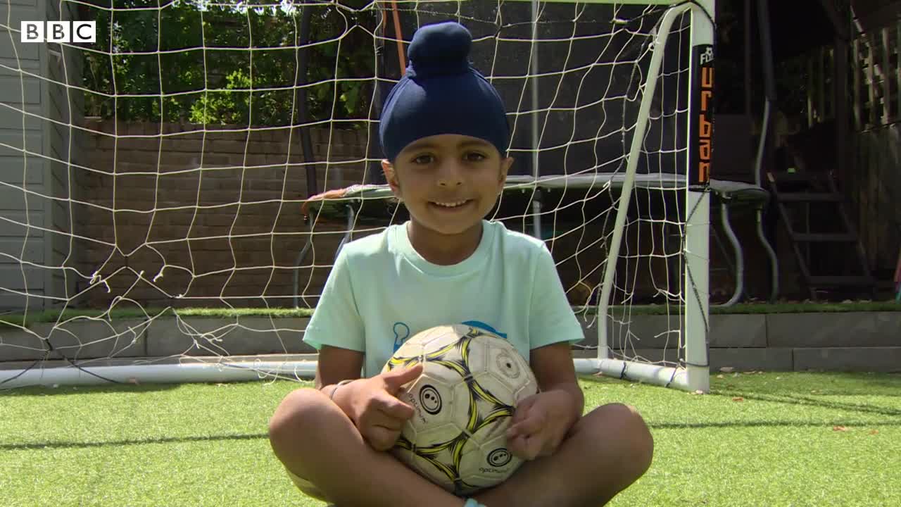 Sikh boy's modelling first