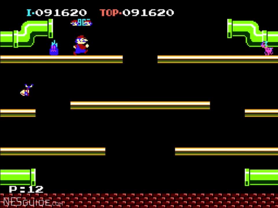 Mario Bros NES Gameplay