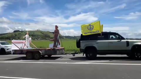 Khalistan Car Rally Te Puke New Zealand 9 November 2024