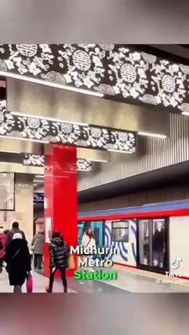 The Chinese are building a train station in Russia…