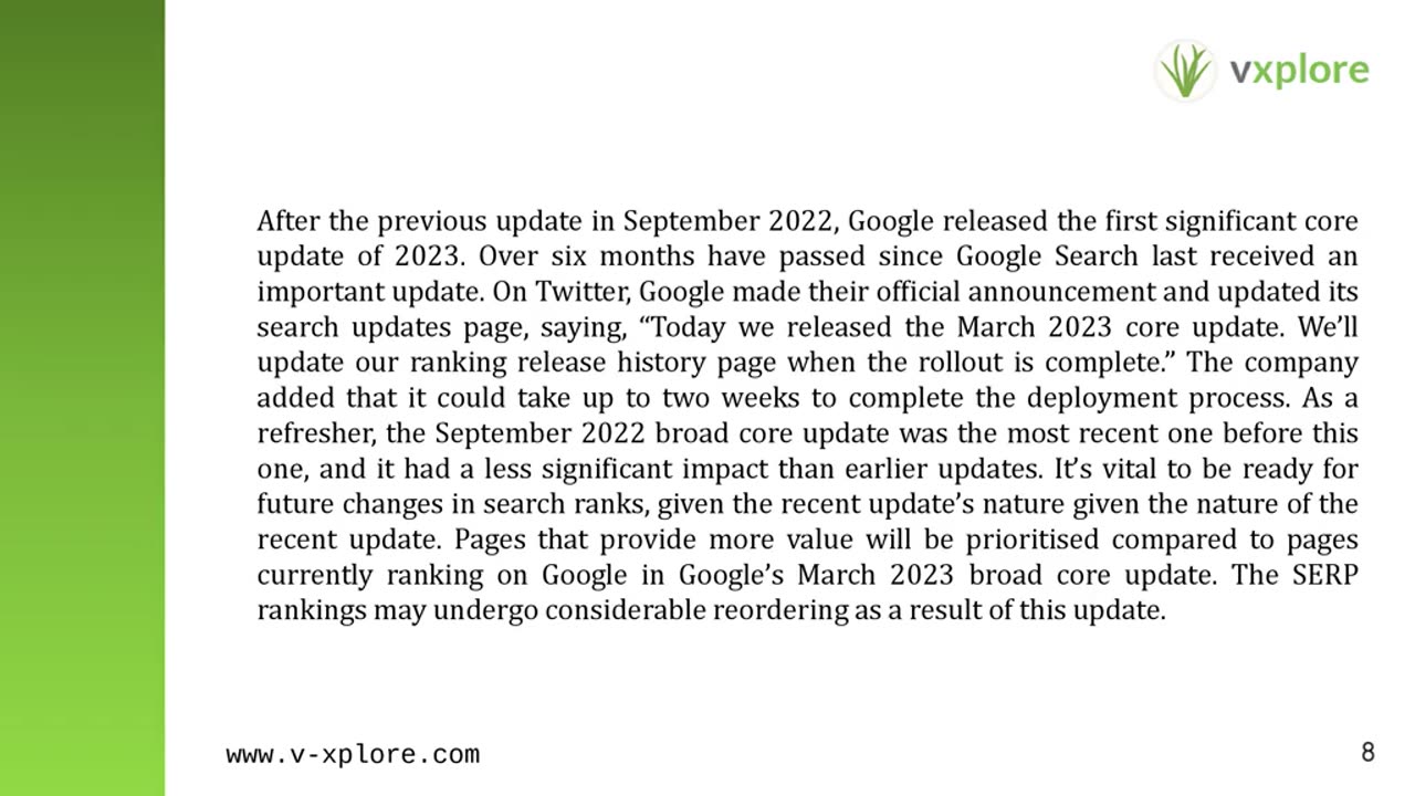 What Is Google Broad Core Update 2023?