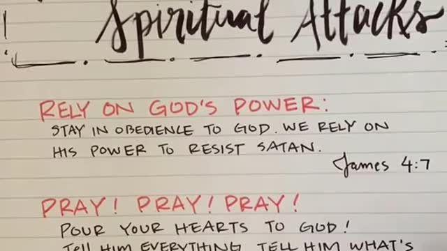 How would you know if you’re being attack by spirit?