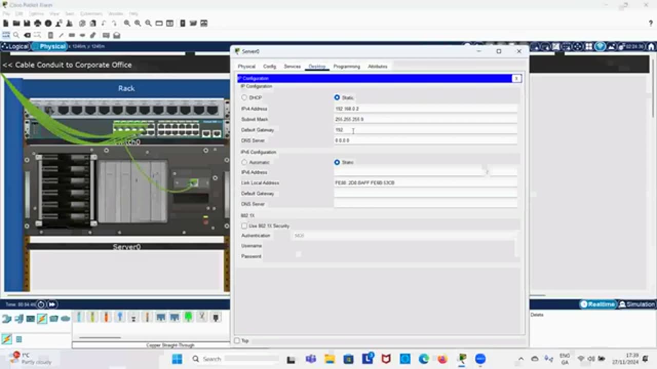 Packet Tracer Network Setup