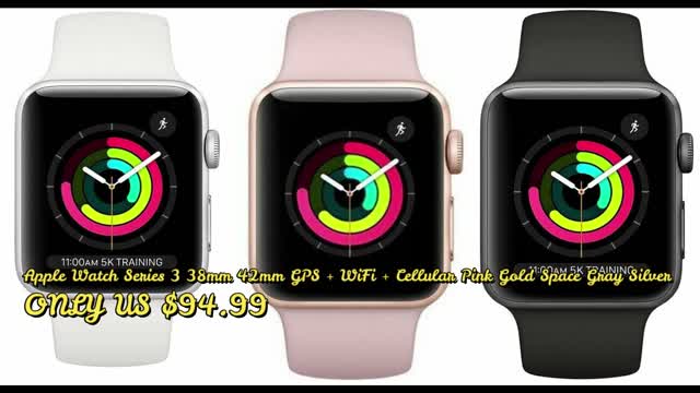 Apple Watch Series 3 38mm 42mm GPS + WiFi + Cellular Pink Gold Space Gray Silver