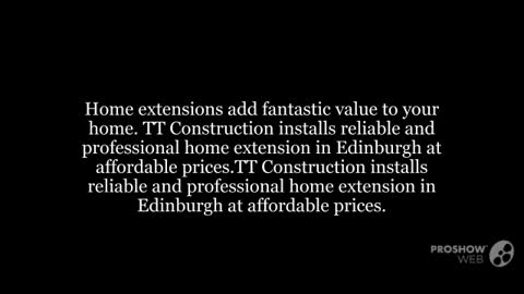 Home Extensions Edinburgh