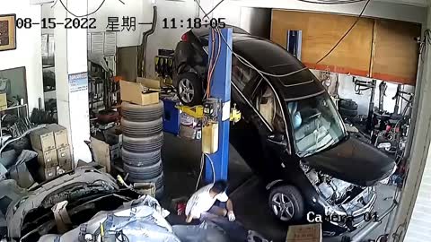 Auto Repair Workshop accident