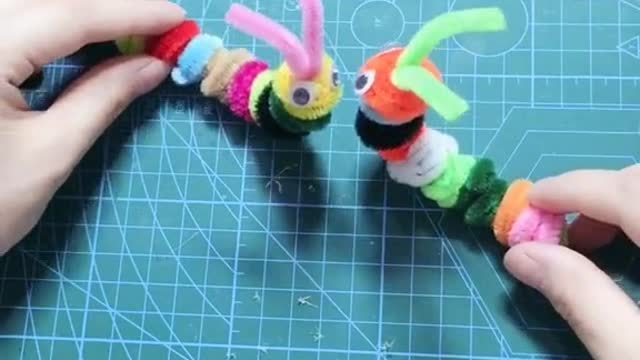 The handmade plastic stick is so creative