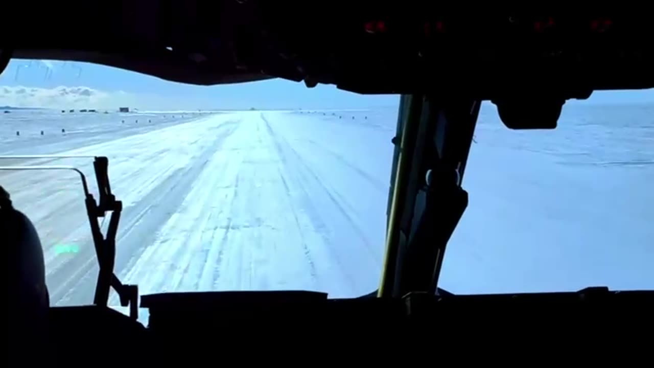 Landing in Antartica