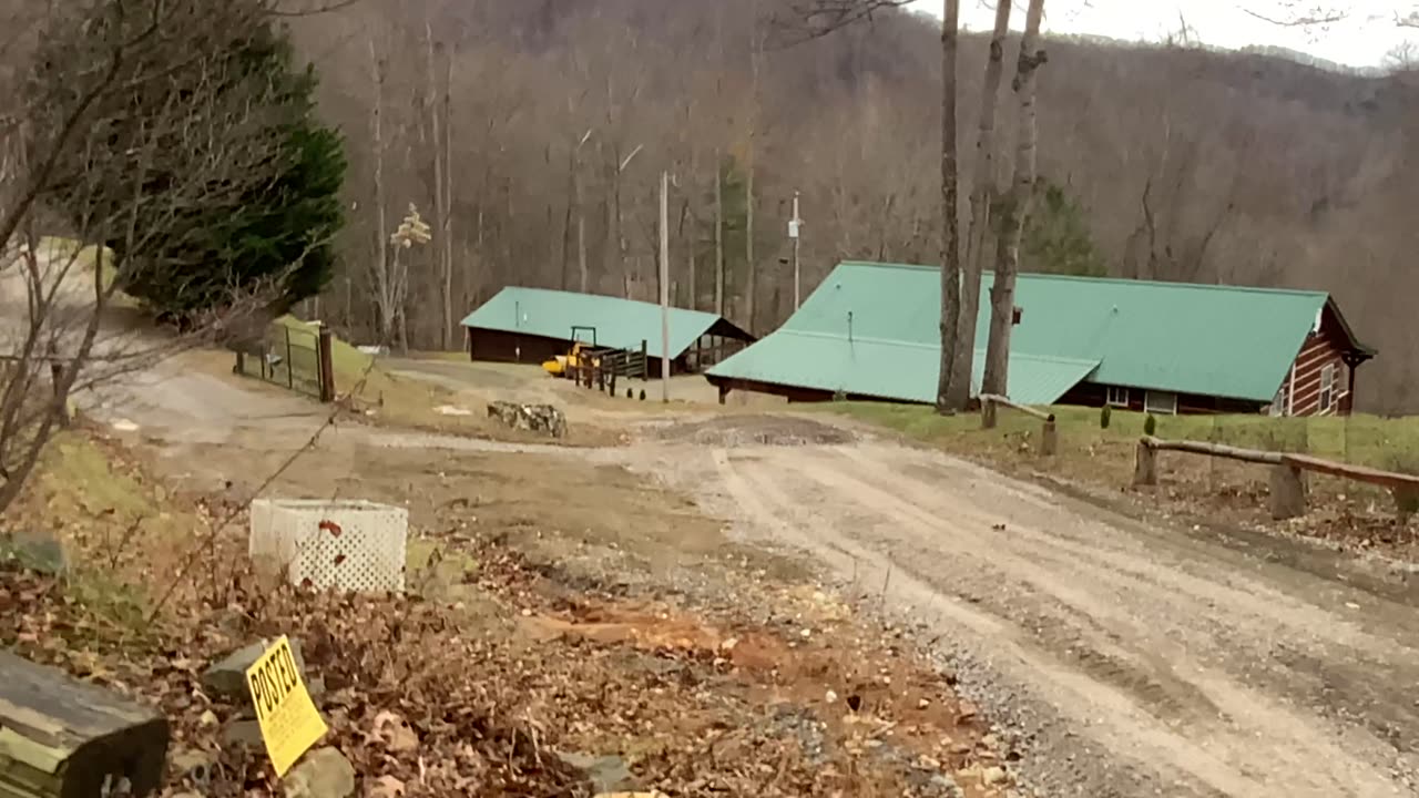 NW NC Yancey county / Green Mountain / driveway and road graded / tomorrow asphalt / Burnsville