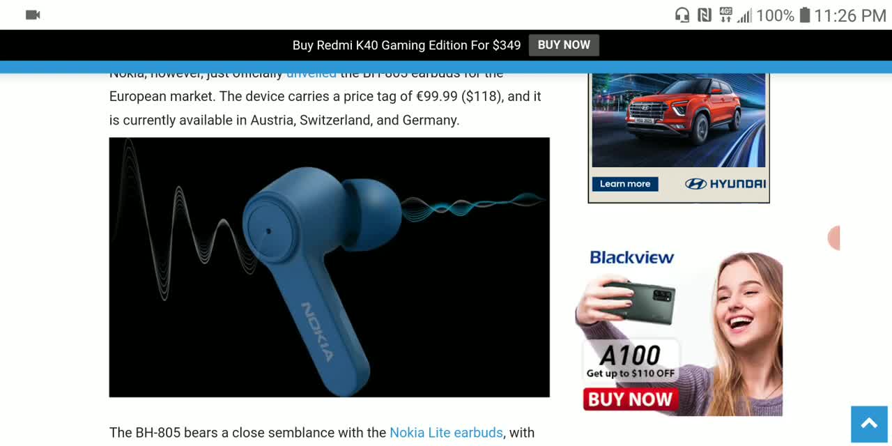 Nokia BH-805 Noise Cancelling TWS Earbuds Debuts with premium ANC and priced at €99.99